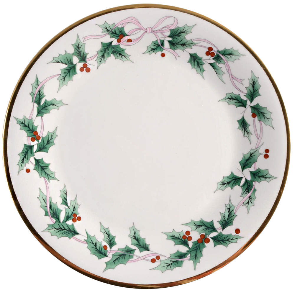 Ribbon Holly Dinner Plate by Mikasa-1