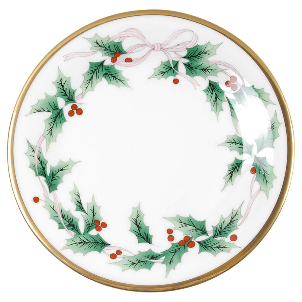 Ribbon Holly Bread & Butter Plate by Mikasa-1