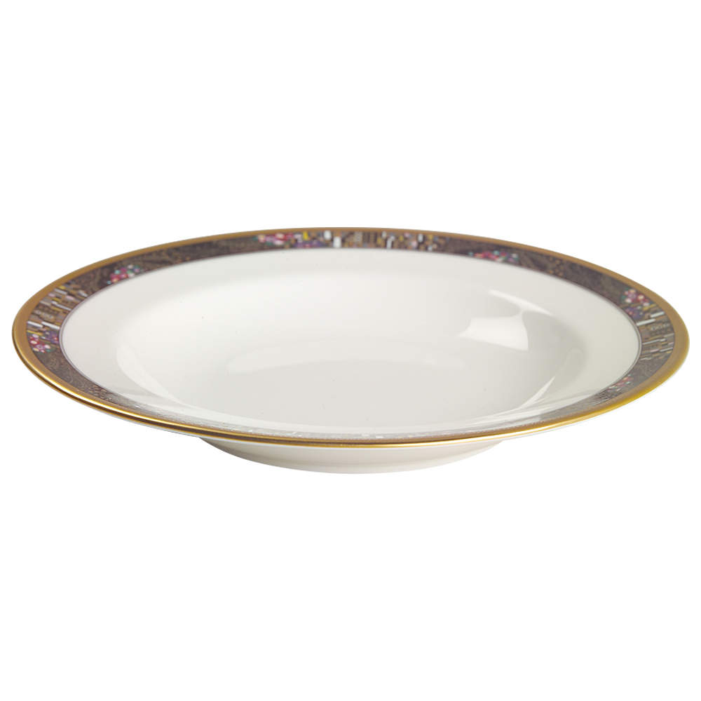 Royal Glimmer Rim Soup Bowl by Mikasa-1