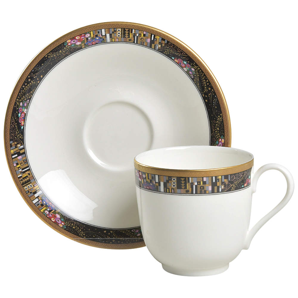 Royal Glimmer Footed Cup & Saucer Set by Mikasa-1