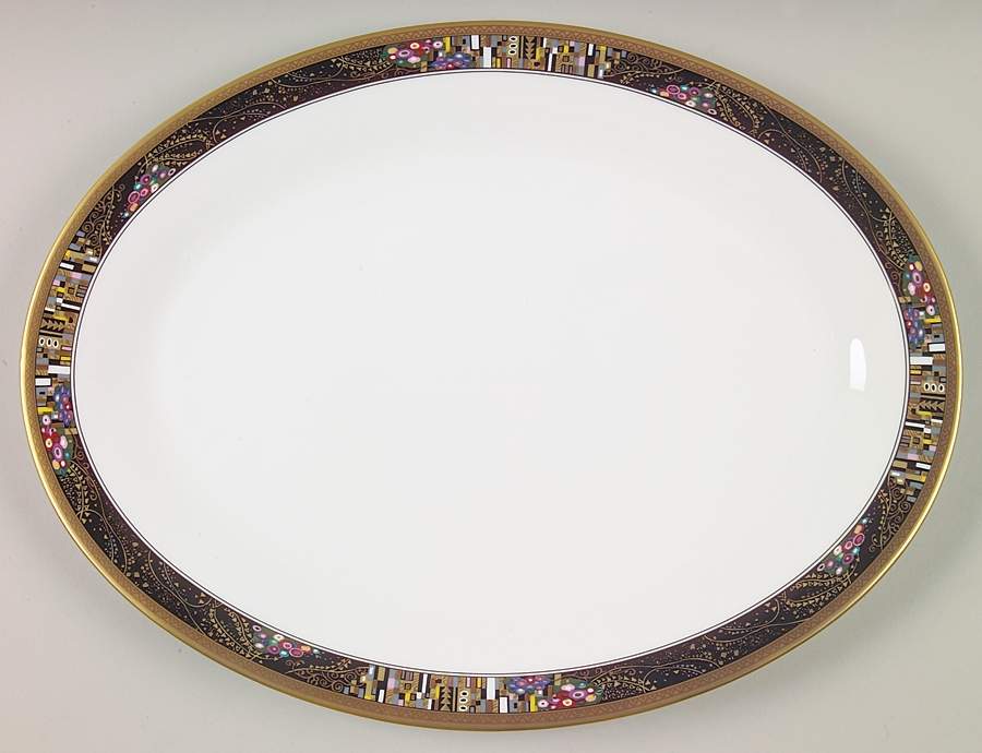 Royal Glimmer 14" Oval Serving Platter by Mikasa-1