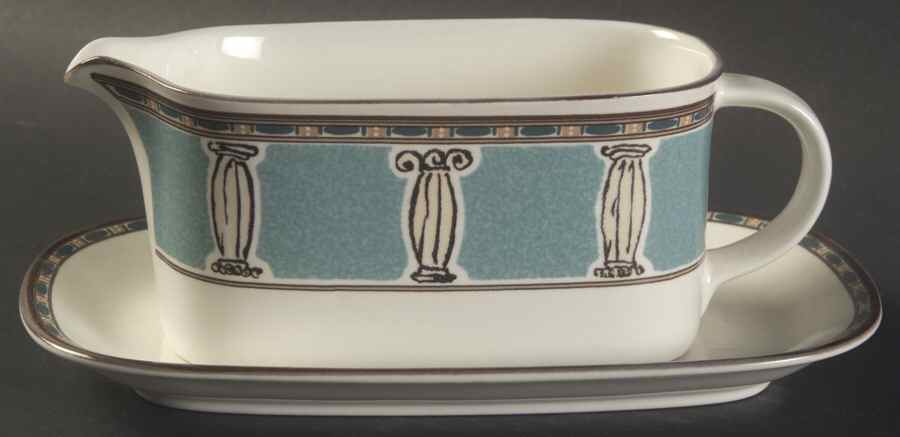 Roman Manor Gravy Boat & Underplate by Mikasa-1