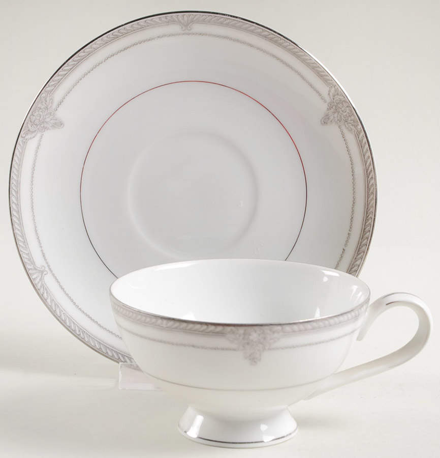 Rondelay Footed Cup & Saucer Set by Mikasa-1