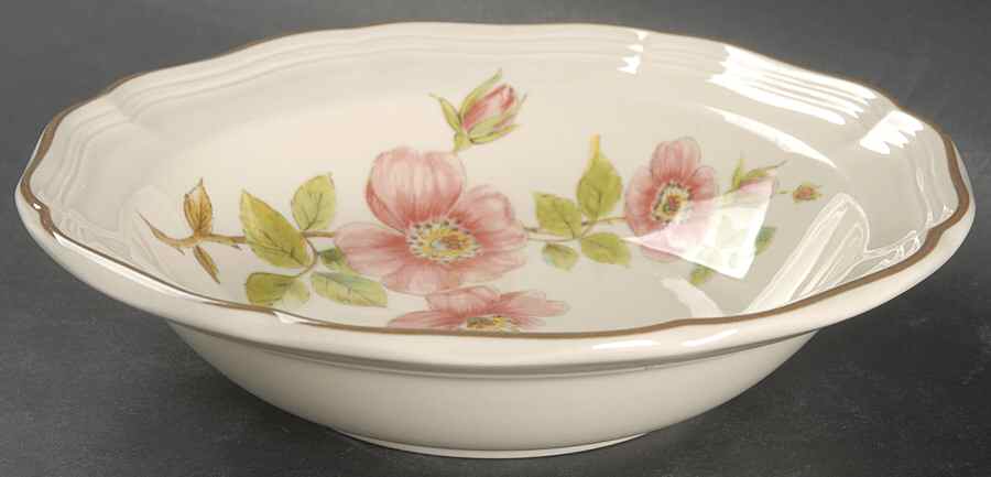 Rose Petals Rim Fruit/Dessert (Sauce) Bowl by Mikasa-1
