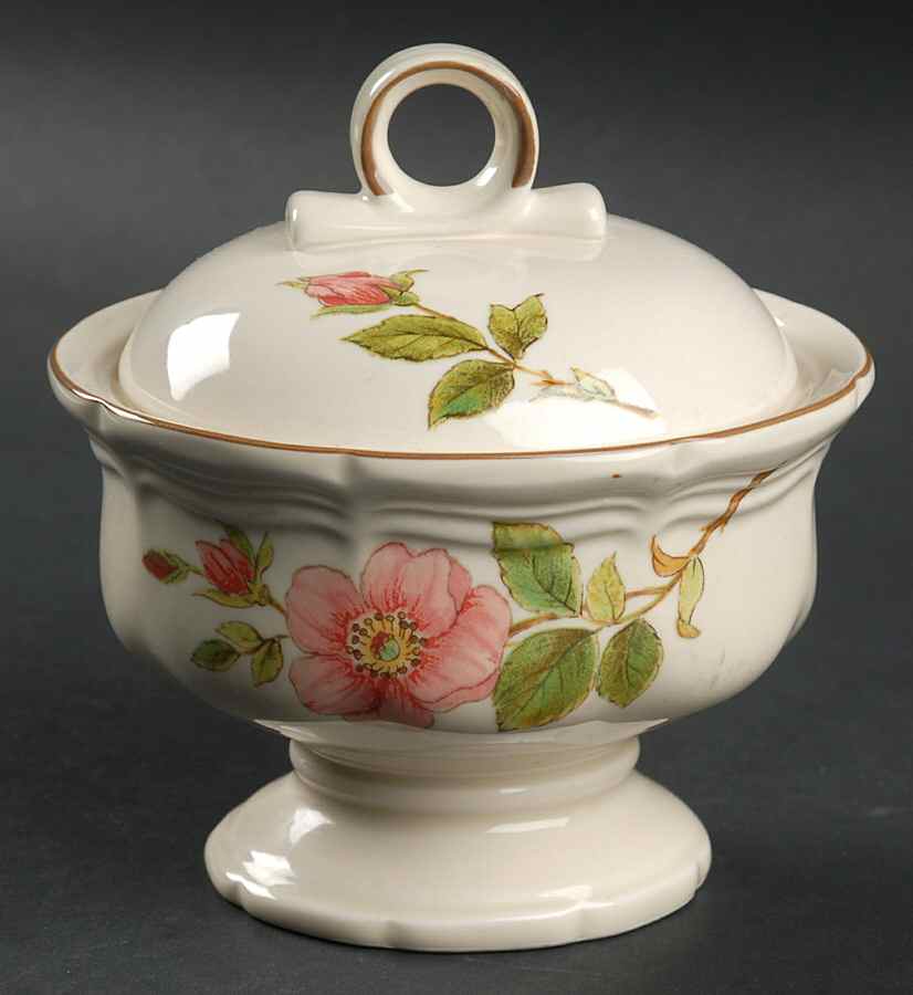 Rose Petals Sugar Bowl & Lid by Mikasa-1