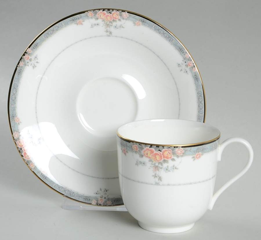 Rosaline Flat Cup & Saucer Set by Mikasa-1