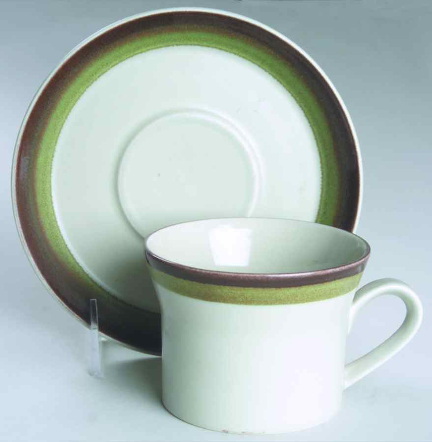 Sahara Flat Cup & Saucer Set by Mikasa-1