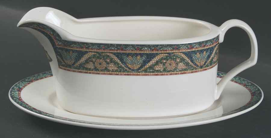 San Marco Gravy Boat & Underplate (Relish/Butter) by Mikasa-1