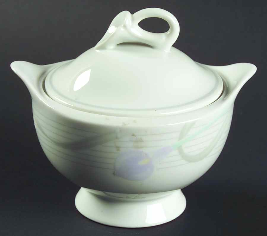 Serenade Lavender Sugar Bowl & Lid by Mikasa-1
