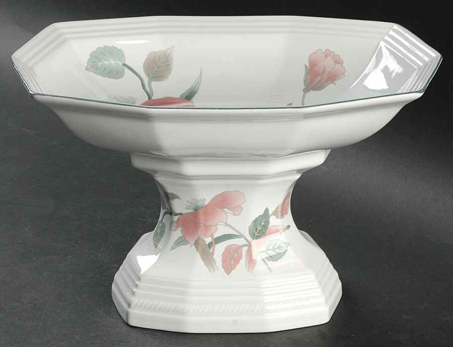Silk Flowers Oval Compote (Height X Length) by Mikasa-1