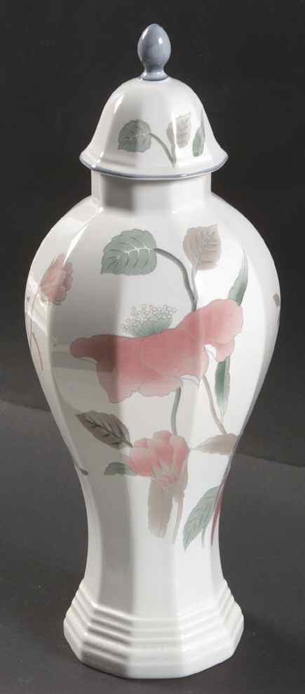 Silk Flowers Medium Covered Vase by Mikasa-1