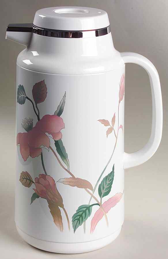 Silk Flowers Plastic Thermos/Carafe & Lid by Mikasa-1