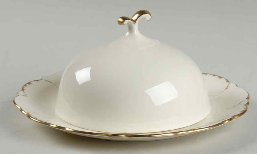 Simply Gold Round Covered Butter by Mikasa-1
