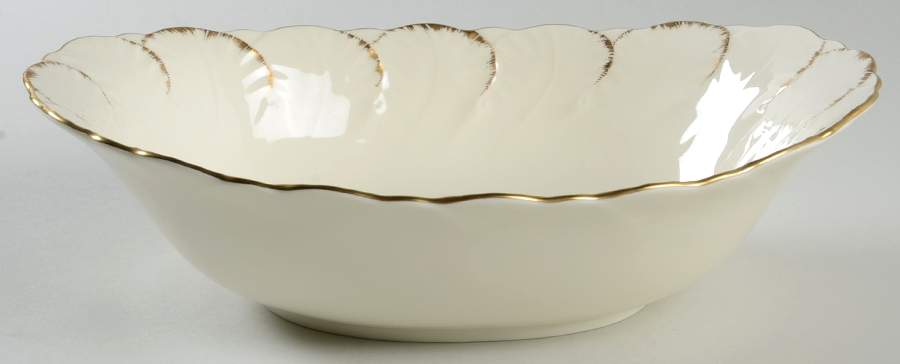 Simply Gold 10" Oval Vegetable Bowl by Mikasa-1