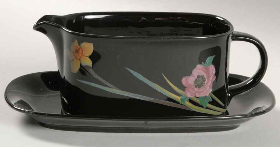 Spring Evening Gravy Boat & Underplate (Relish/Butter) by Mikasa-1
