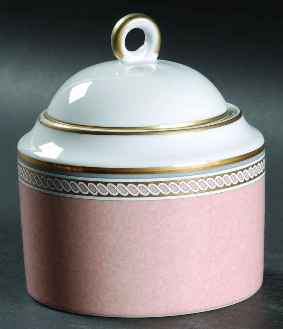 Spindle Peach Sugar Bowl & Lid by Mikasa-1