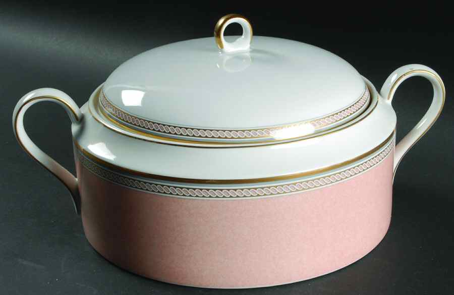 Spindle Peach Round Covered Vegetable by Mikasa-1