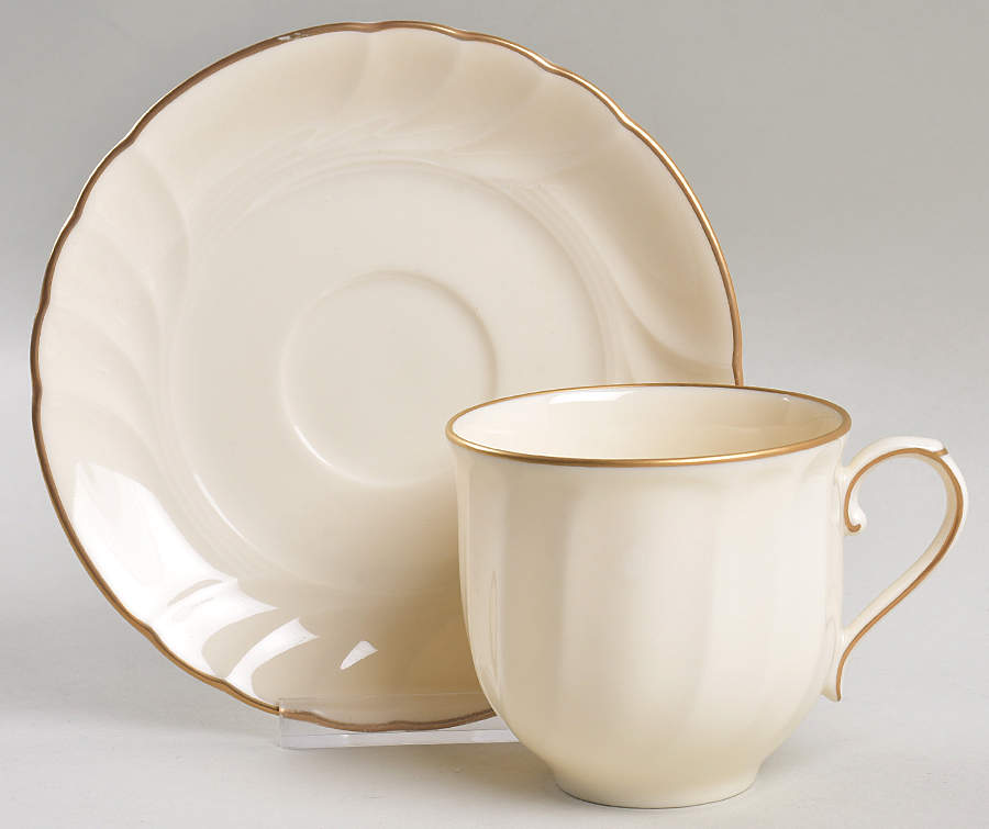 Spun Silk Flat Cup & Saucer Set by Mikasa-1