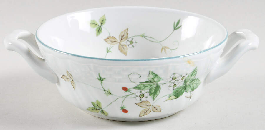 Strawberry Fair Flat Cream Soup Bowl by Mikasa-1