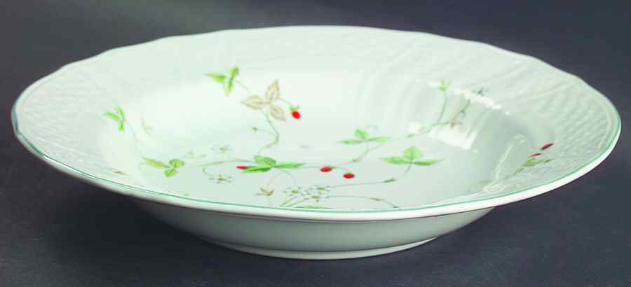 Strawberry Fair Large Rim Soup Bowl by Mikasa-1