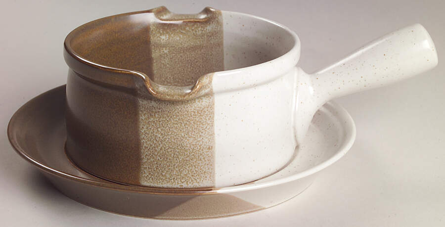 Studio Kiln Gravy Boat & Underplate by Mikasa-1