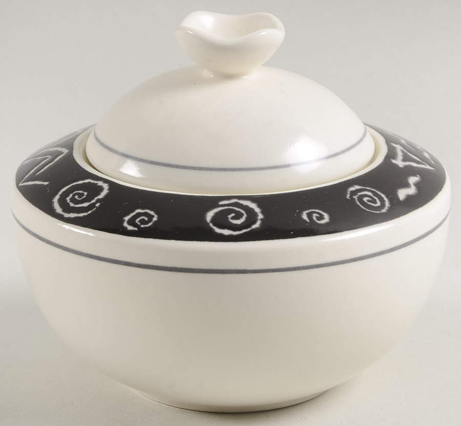 Star Track Sugar Bowl & Lid by Mikasa-1