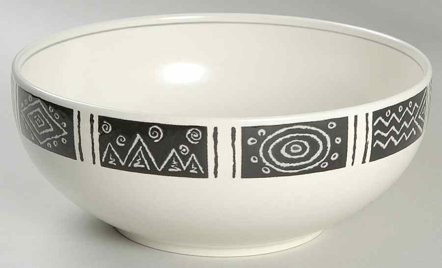 Star Track 8" Round Vegetable Bowl by Mikasa-1