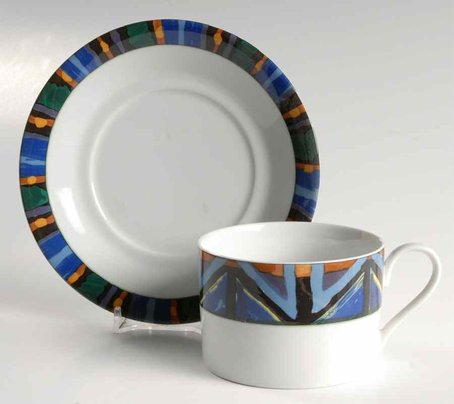 Sunshine Parade Flat Cup & Saucer Set by Mikasa-1