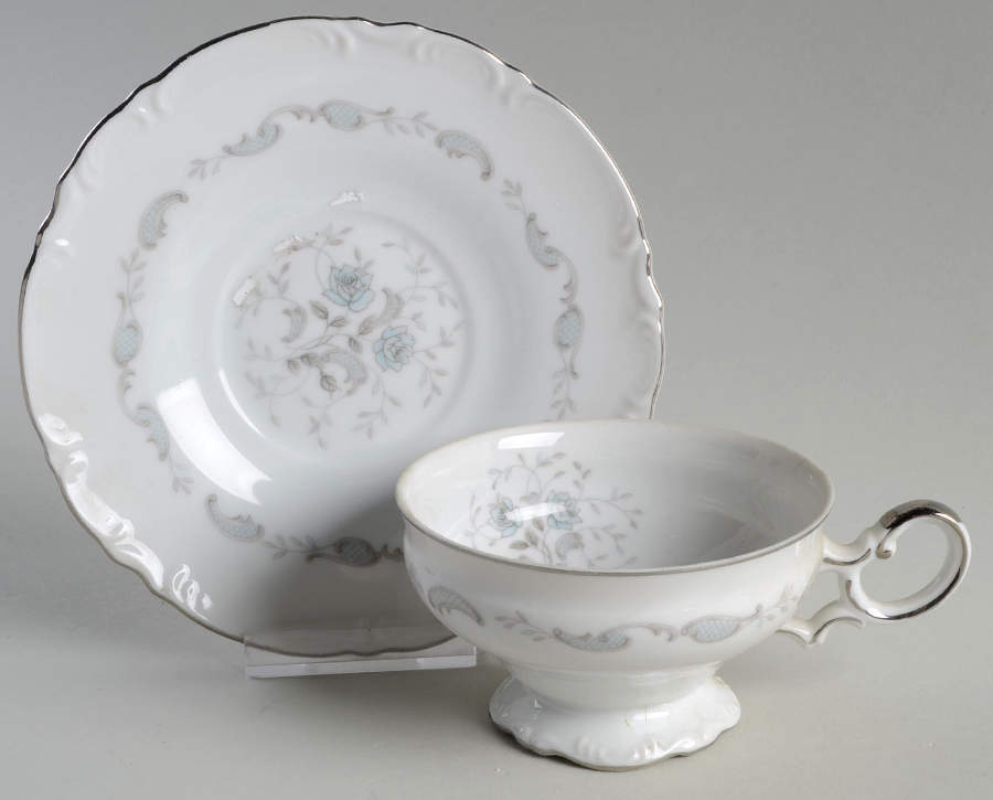 Sweet Briar Footed Cup & Saucer Set by Mikasa-1