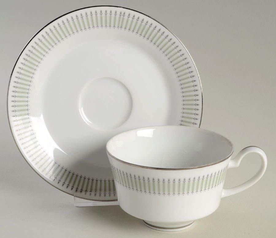 Tara Flat Cup & Saucer Set by Mikasa-1