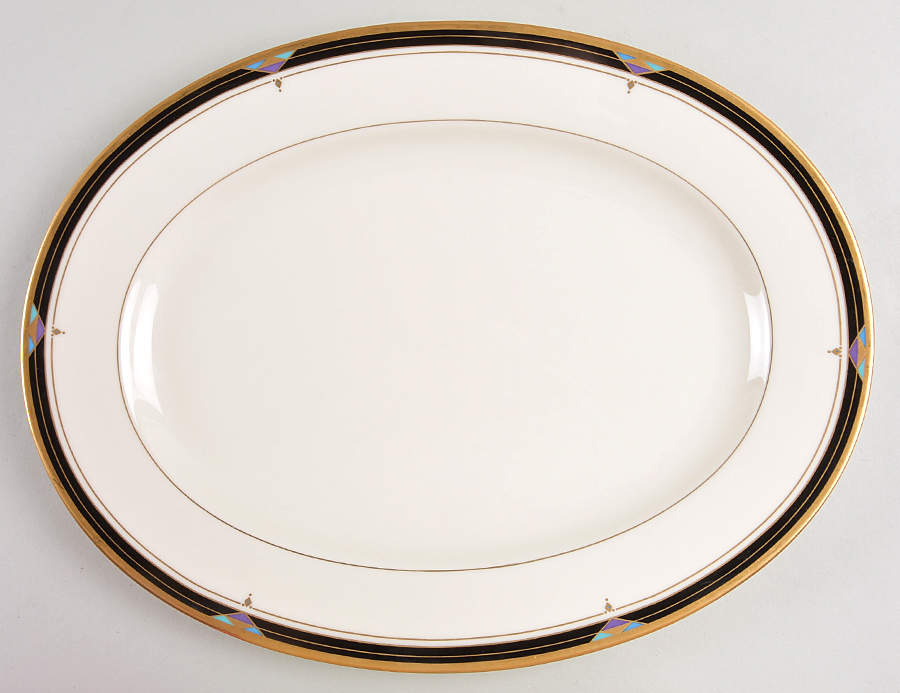 Town House 14" Oval Serving Platter by Mikasa-1