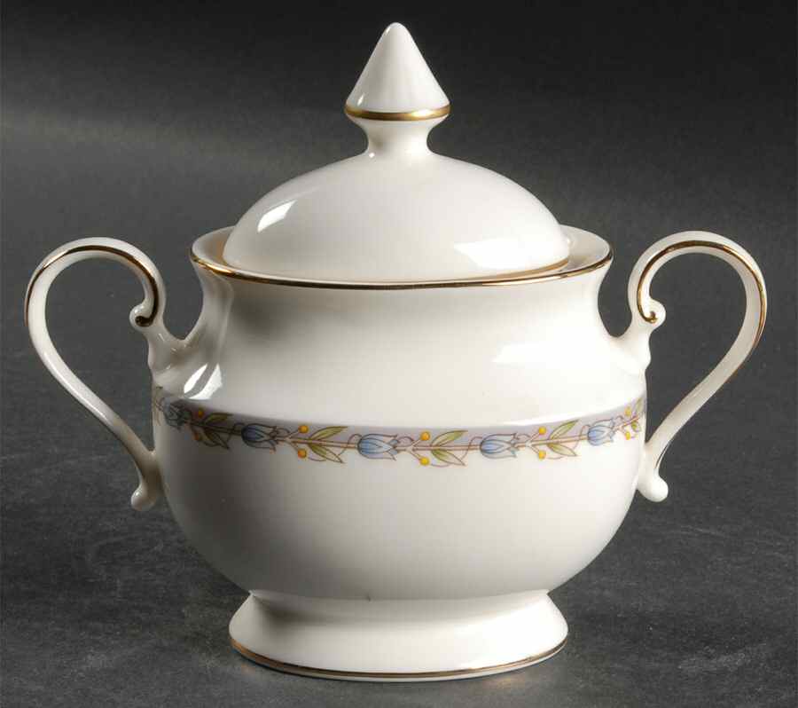 Tulip Twirl Sugar Bowl & Lid by Mikasa-1