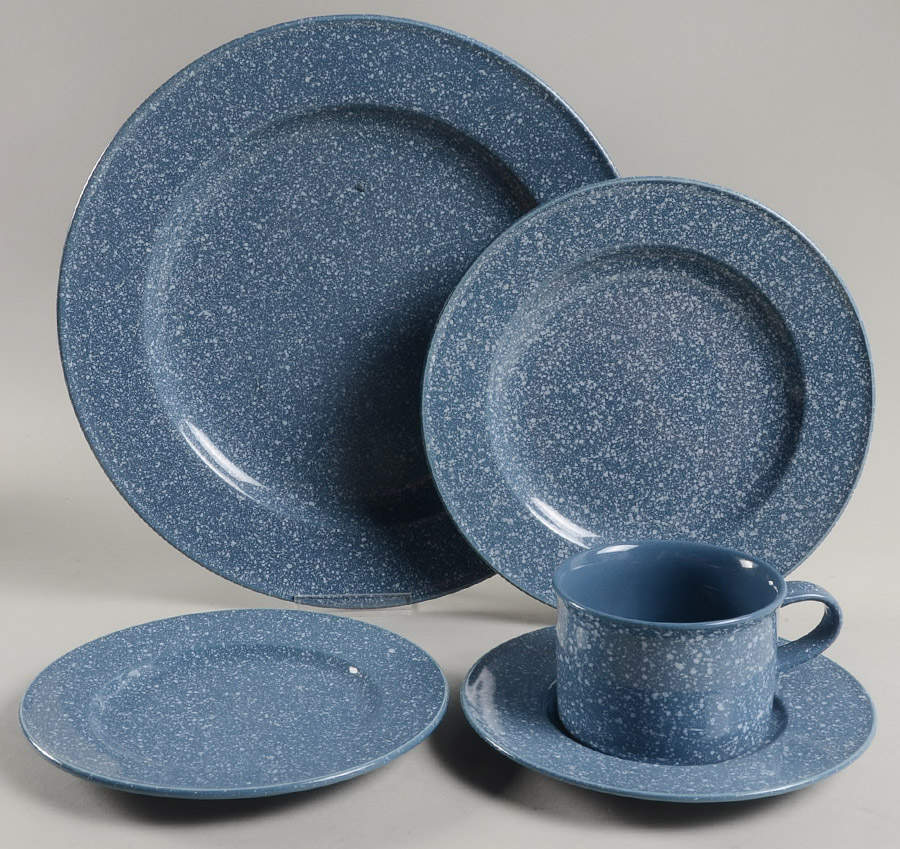 Ultrastone Country Blue 5 Piece Place Setting by Mikasa-1
