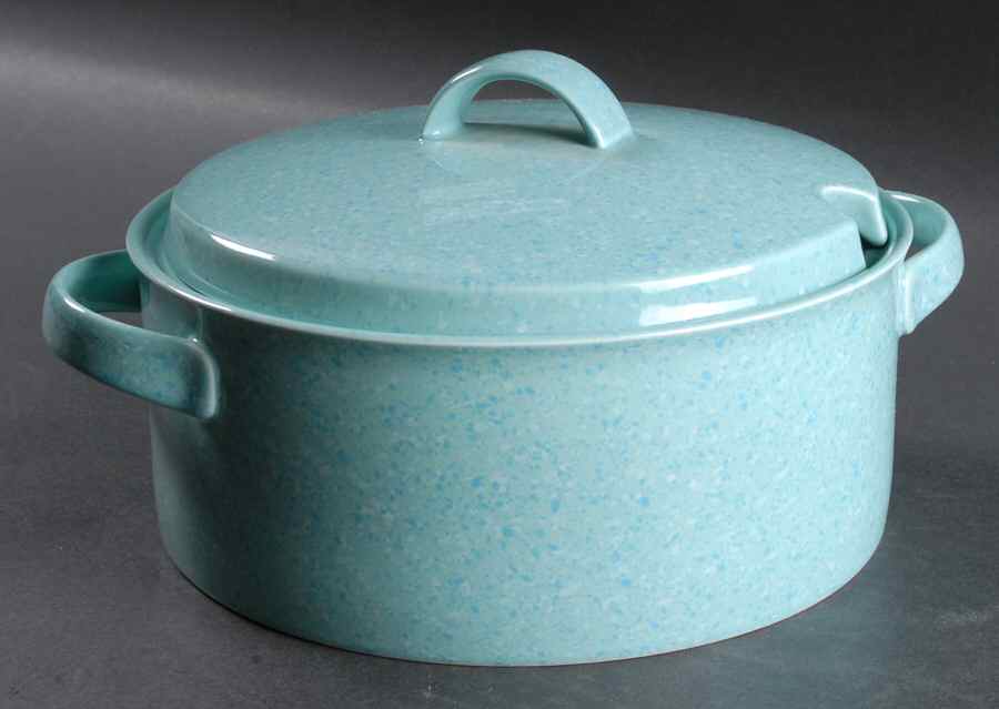Ultrastone Sea Green 2 Qt Round Covered Casserole by Mikasa-1