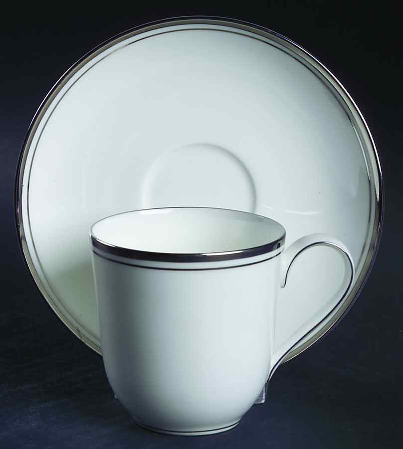Wellesley Flat Demitasse Cup & Saucer Set by Mikasa-1