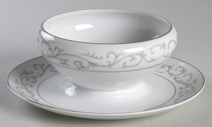 Wesley Gravy Boat with Attached Underplate by Mikasa-1