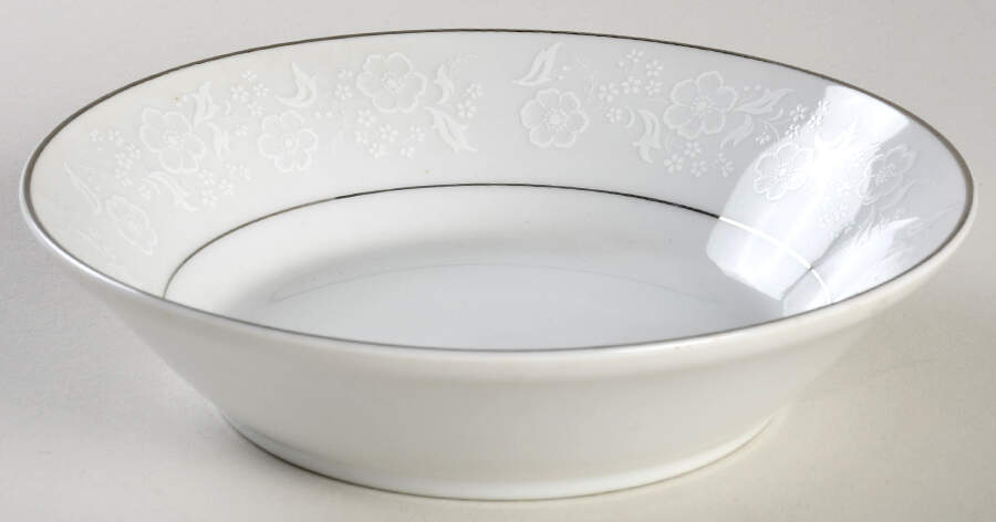 White Designs Rim Fruit/Dessert (Sauce) Bowl by Mikasa-1
