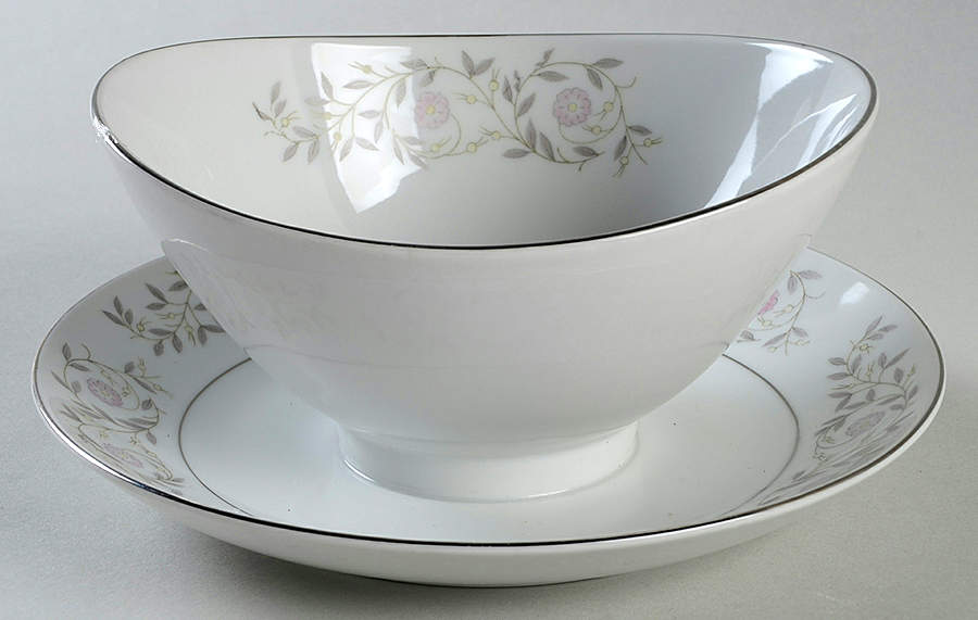 Whittier Gravy Boat with Attached Underplate by Mikasa-1