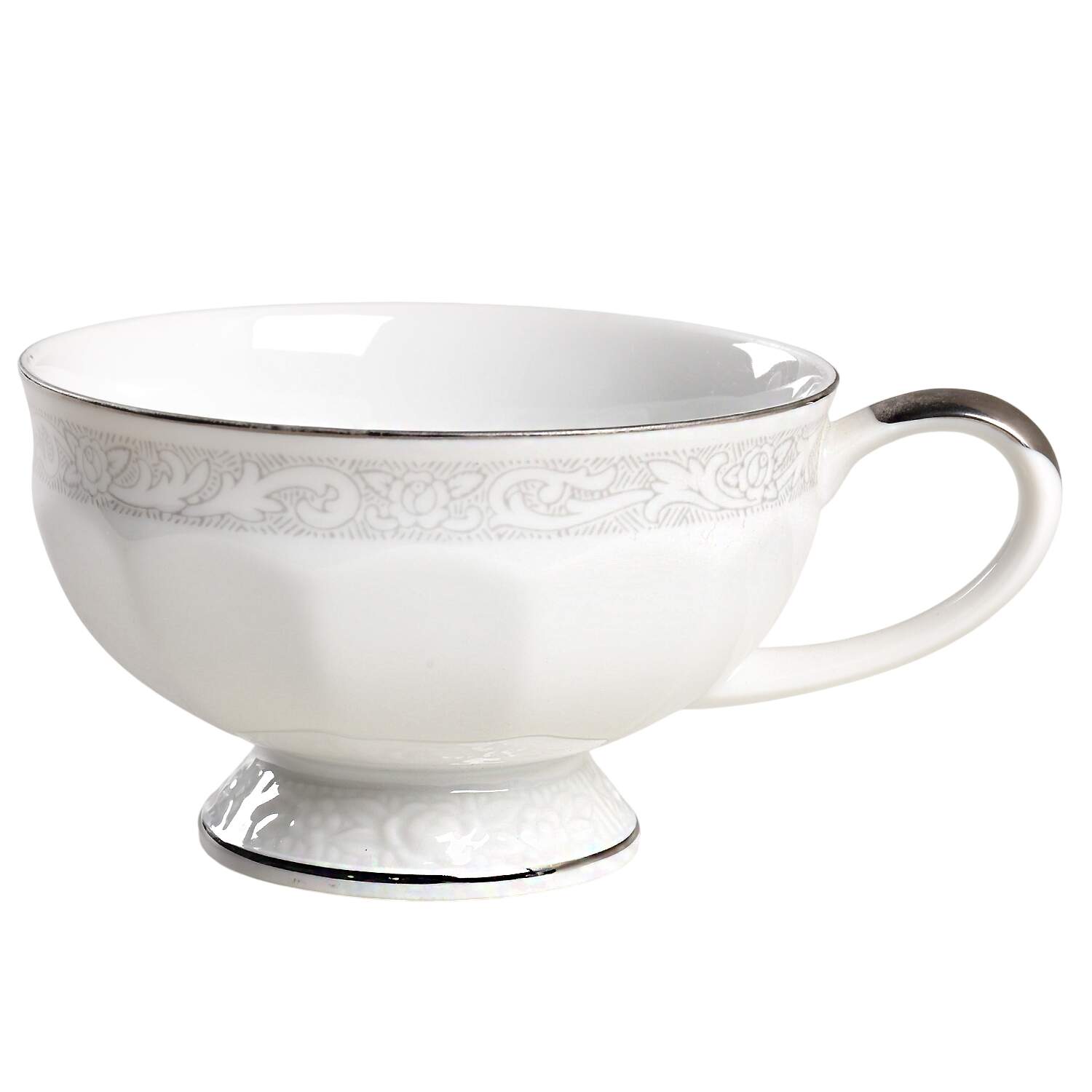 White Lace Footed Cup by Mikasa-1
