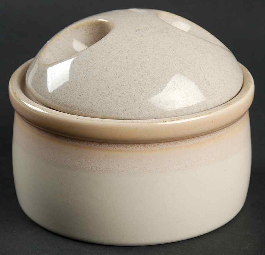 White Tie Sugar Bowl & Lid by Mikasa-1