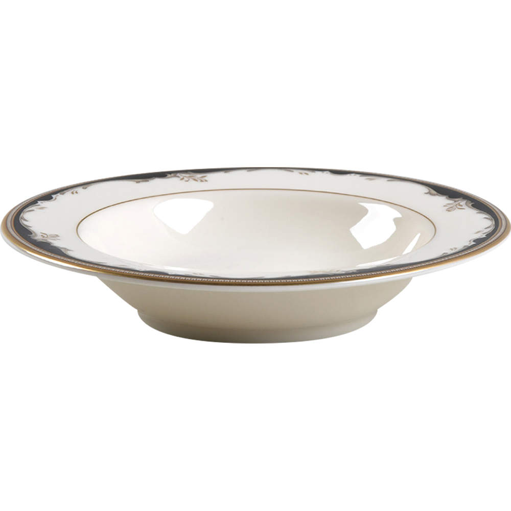 Winston Black Rim Fruit/Dessert (Sauce) Bowl by Mikasa-1