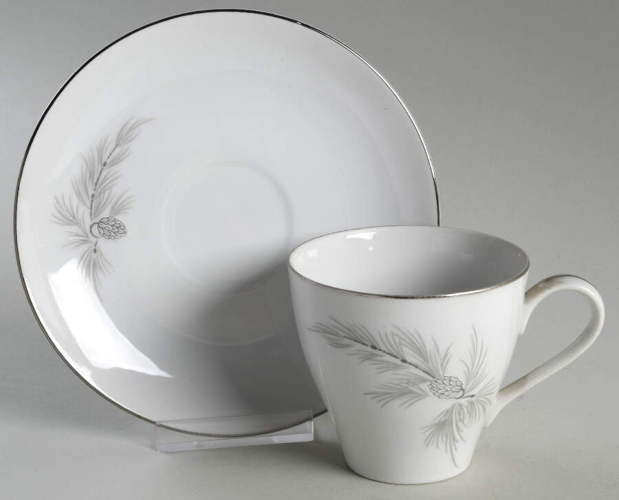 Wood Song Flat Cup & Saucer Set by Mikasa-1