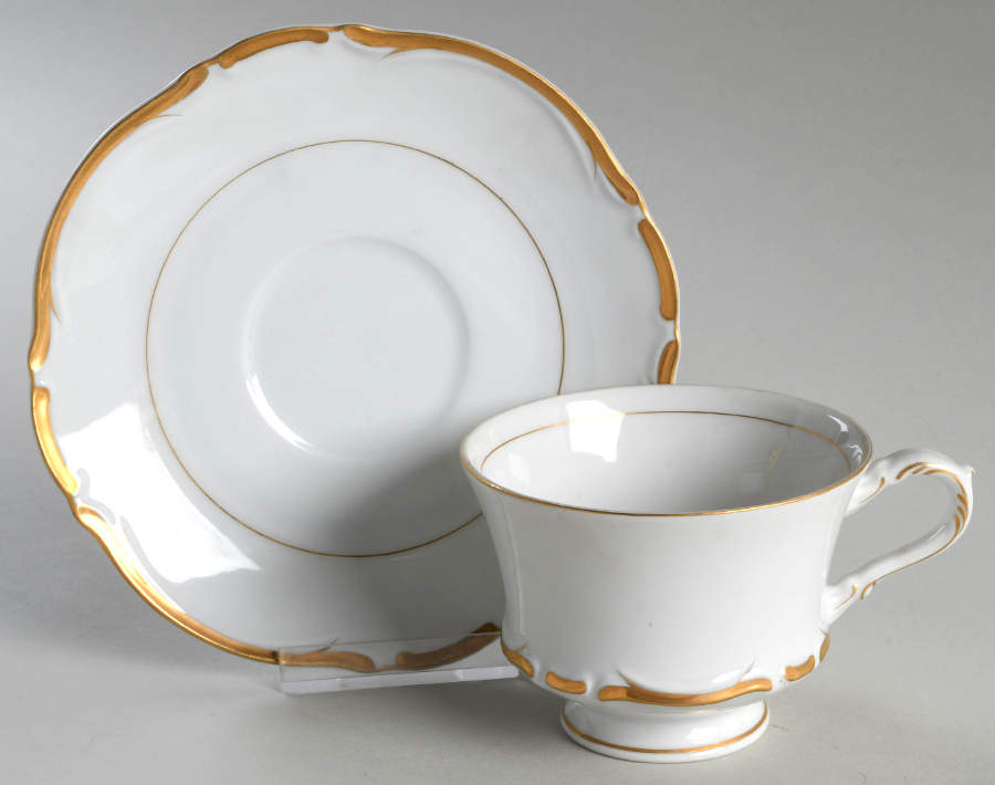 Grosvenor Footed Cup & Saucer Set by Mimosa-1