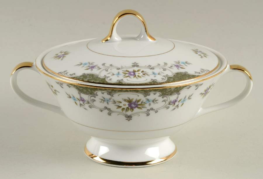 Victorienne Sugar Bowl & Lid by Mimosa-1
