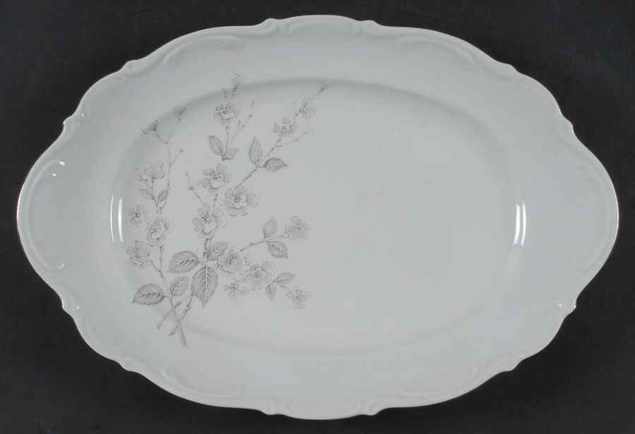 Fragrance 14" Oval Serving Platter by Mitterteich-1