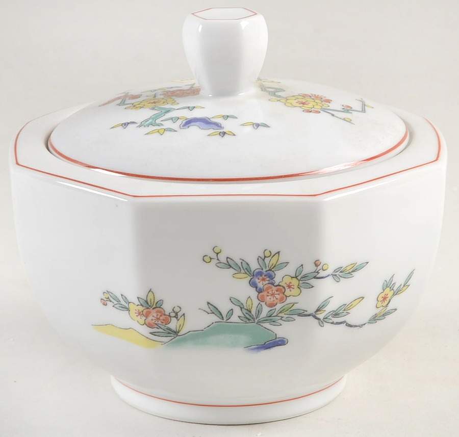 Hana Sugar Bowl & Lid by Miyako-1