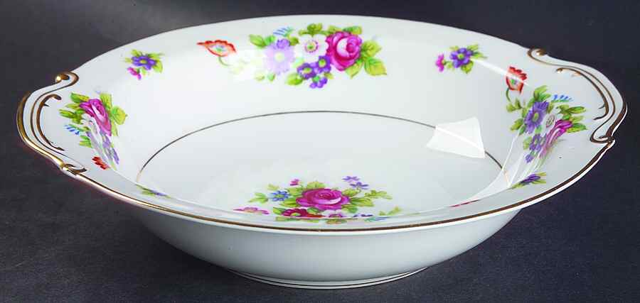Dresden Rose 10" Round Vegetable Bowl by Mikuni-1