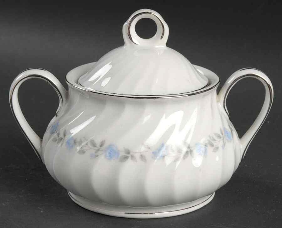 Heritage Sugar Bowl & Lid by Modern China & Table Institute-1