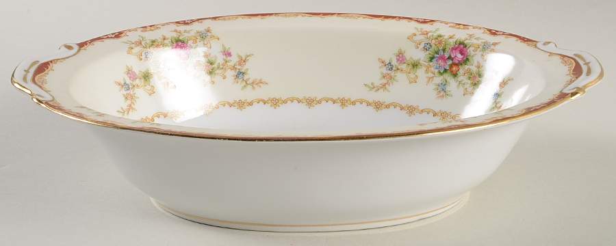 Convina 10" Oval Vegetable Bowl by Monarch (Japan)-1