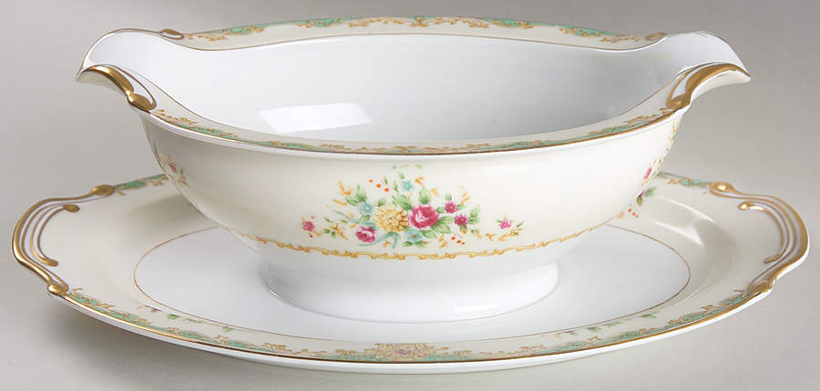 Coronado Gravy Boat with Attached Underplate by Monarch (Japan)-1